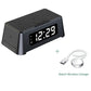MeFlex™ Bonola 15W Qi Alarm Clock Wireless Charger Pad for Apple/iPhone