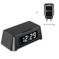 MeFlex™ Bonola 15W Qi Alarm Clock Wireless Charger Pad for Apple/iPhone
